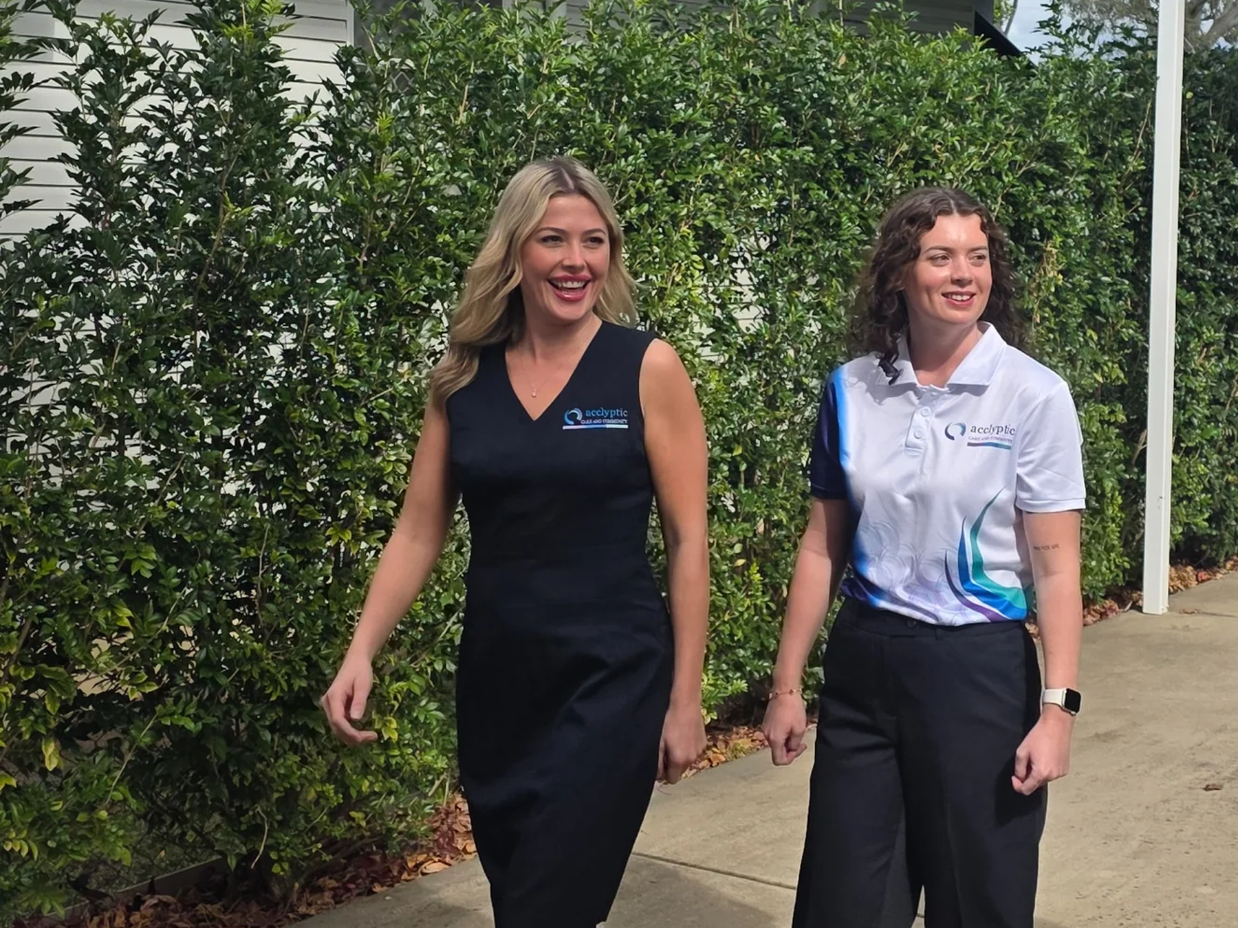 Acclyptic care team walking together